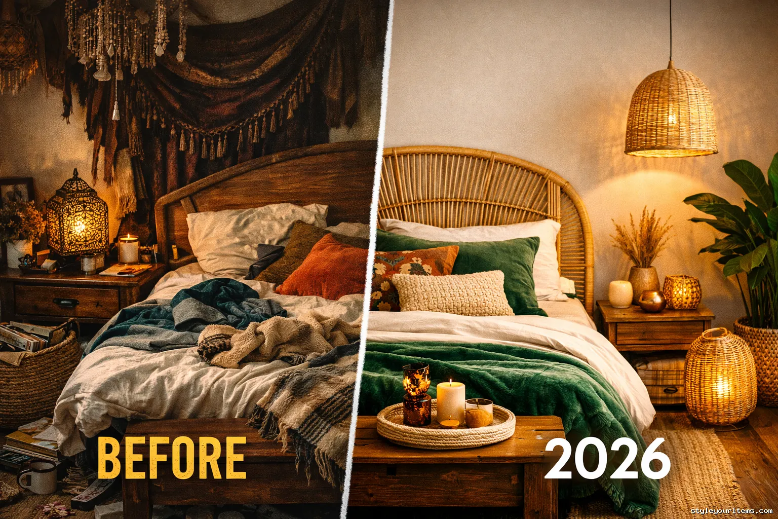 2026 Boho Bedroom Transformation