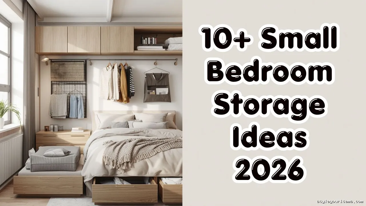 10 Small Bedroom Storage Ideas 2026