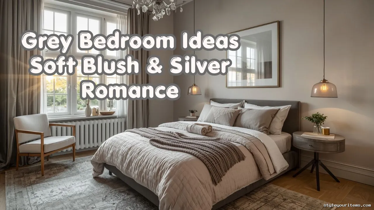 Grey Bedroom Ideas Soft Blush Silver Romance