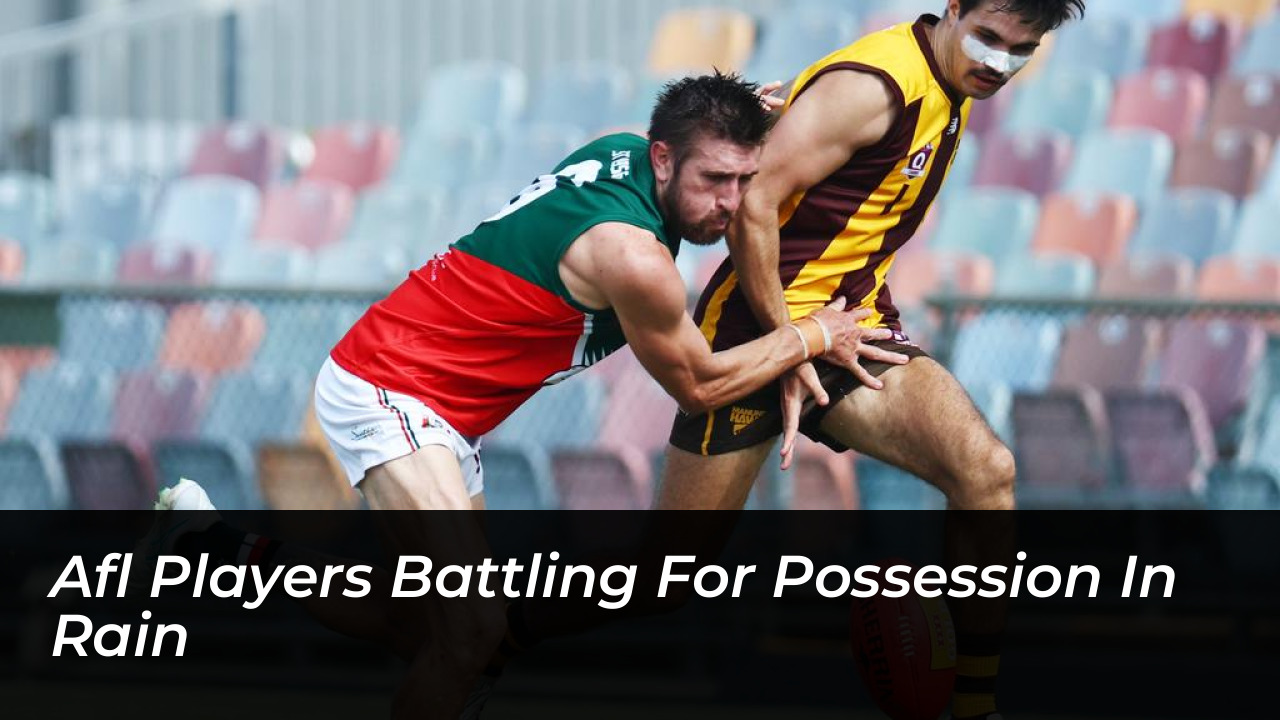 Brisbane Lions Win 2026 AFL Grand Final: Historic Three-Peat 5 AFL Players Battling for Possession in Rain