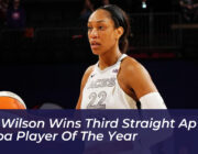 aja wilson wins third straight ap wnba player of the year N82D