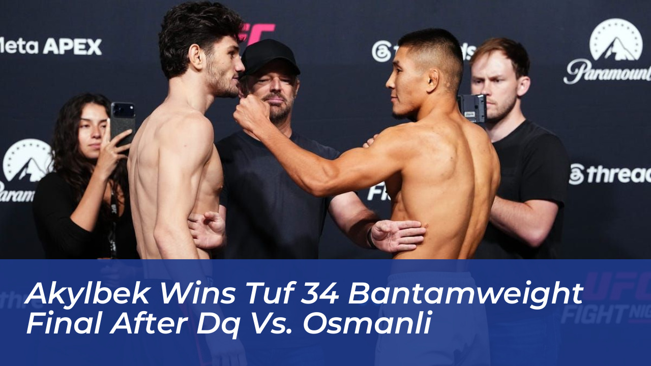 akylbek wins tuf 34 bantamweight final after dq vs osmanli yc6L