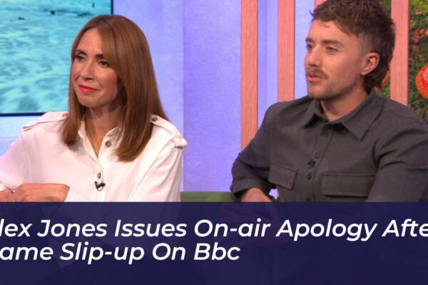 alex jones issues on air apology after name slip up on bbc k9Ww