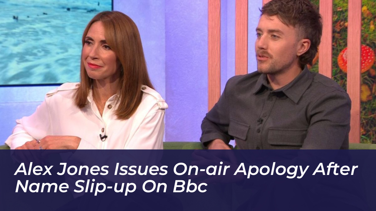 alex jones issues on air apology after name slip up on bbc k9Ww