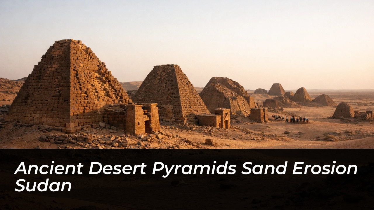 Global Conflicts Devastate Cultural Heritage & Books 5 Ancient Desert Pyramids Sand Erosion Sudan