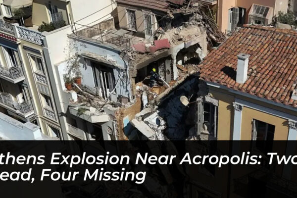 athens explosion near acropolis two dead four missing Lnw0