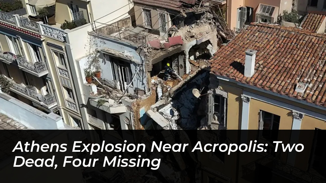 athens explosion near acropolis two dead four missing Lnw0