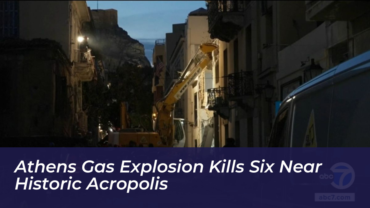 athens gas explosion kills six near historic acropolis CLq1