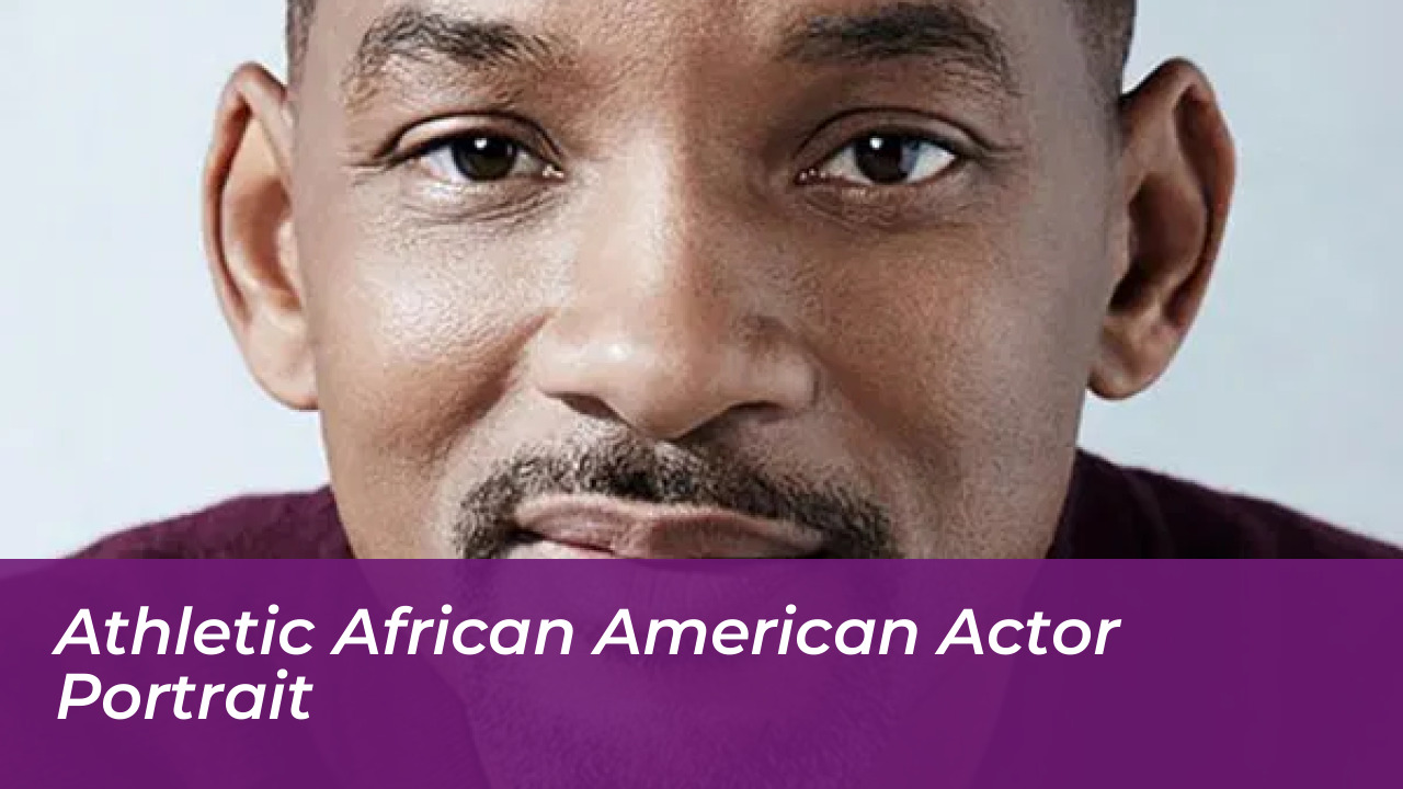 Athletic African American actor portrait