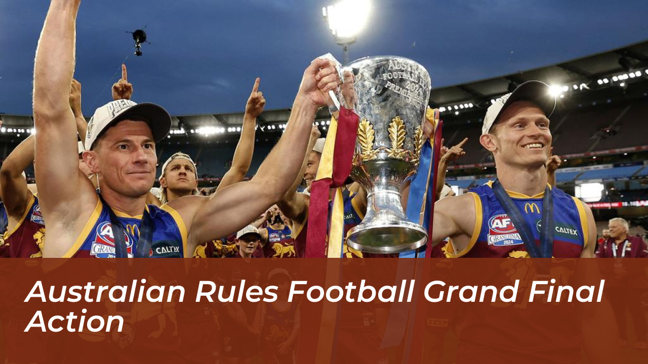 Brisbane Lions Win 2026 AFL Premiership Three-Peat 3 Australian Rules Football Grand Final Action
