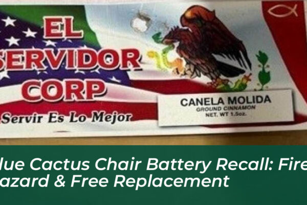 blue cactus chair battery recall fire hazard free replacement OYXQ