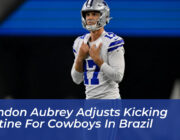brandon aubrey adjusts kicking routine for cowboys in brazil DbhE
