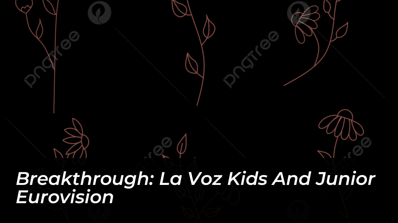 Melani García Gaspar: Age, Eurovision, Net Worth & Bio 5 Breakthrough: La Voz Kids and Junior Eurovision