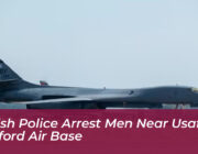 british police arrest men near usaf raf fairford air base ZNq4