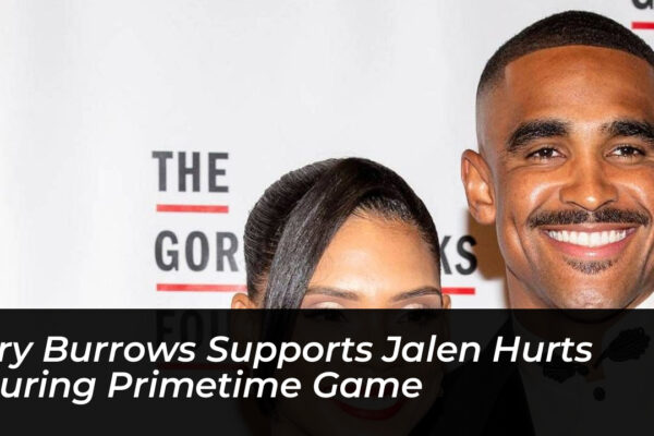 bry burrows supports jalen hurts during primetime game sU6p