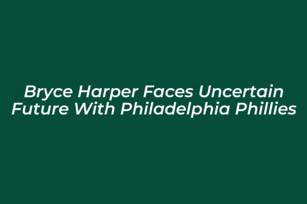 bryce harper faces uncertain future with philadelphia phillies 9csD