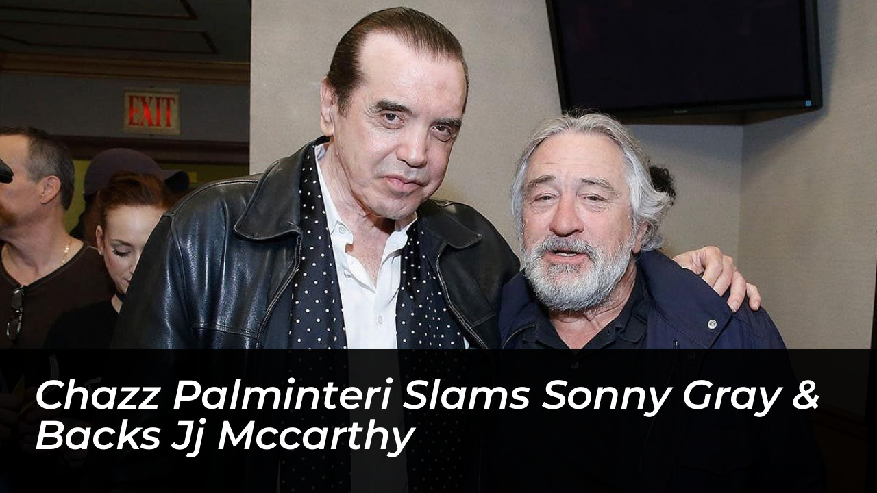 chazz palminteri slams sonny gray backs jj mccarthy MKp9