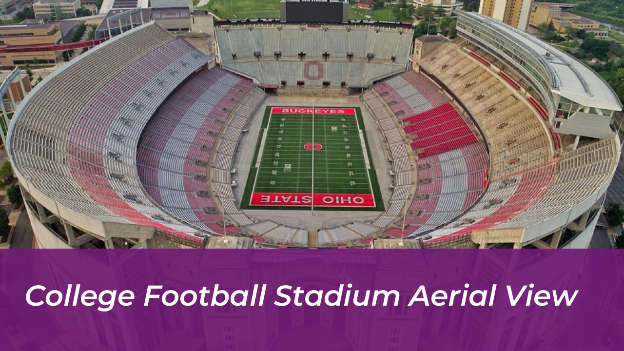 Wyoming Defeats Hawaii 27-10 in Mountain West Clash 4 College Football Stadium Aerial View