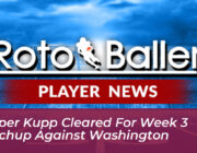 cooper kupp cleared for week 3 matchup against washington q3kw