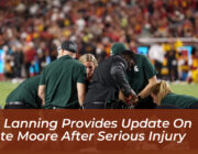 dan lanning provides update on dante moore after serious injury E6Ym