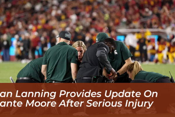 dan lanning provides update on dante moore after serious injury E6Ym
