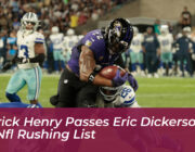 derrick henry passes eric dickerson on nfl rushing list X2wr