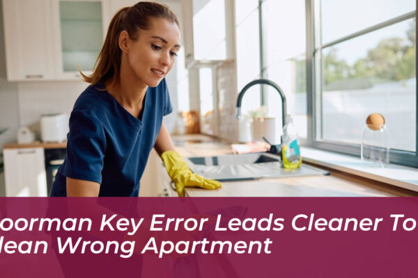 doorman key error leads cleaner to clean wrong apartment Kp1K