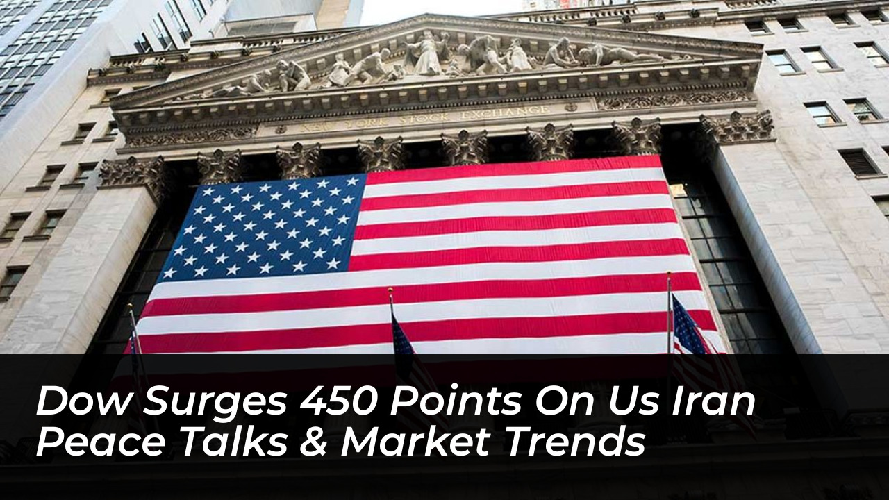 dow surges 450 points on us iran peace talks market trends