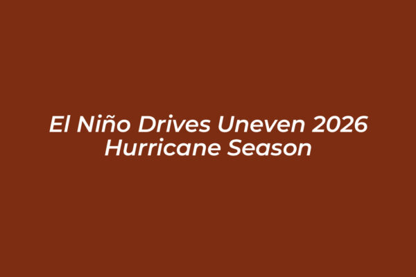 el nino drives uneven 2026 hurricane season 2RRd