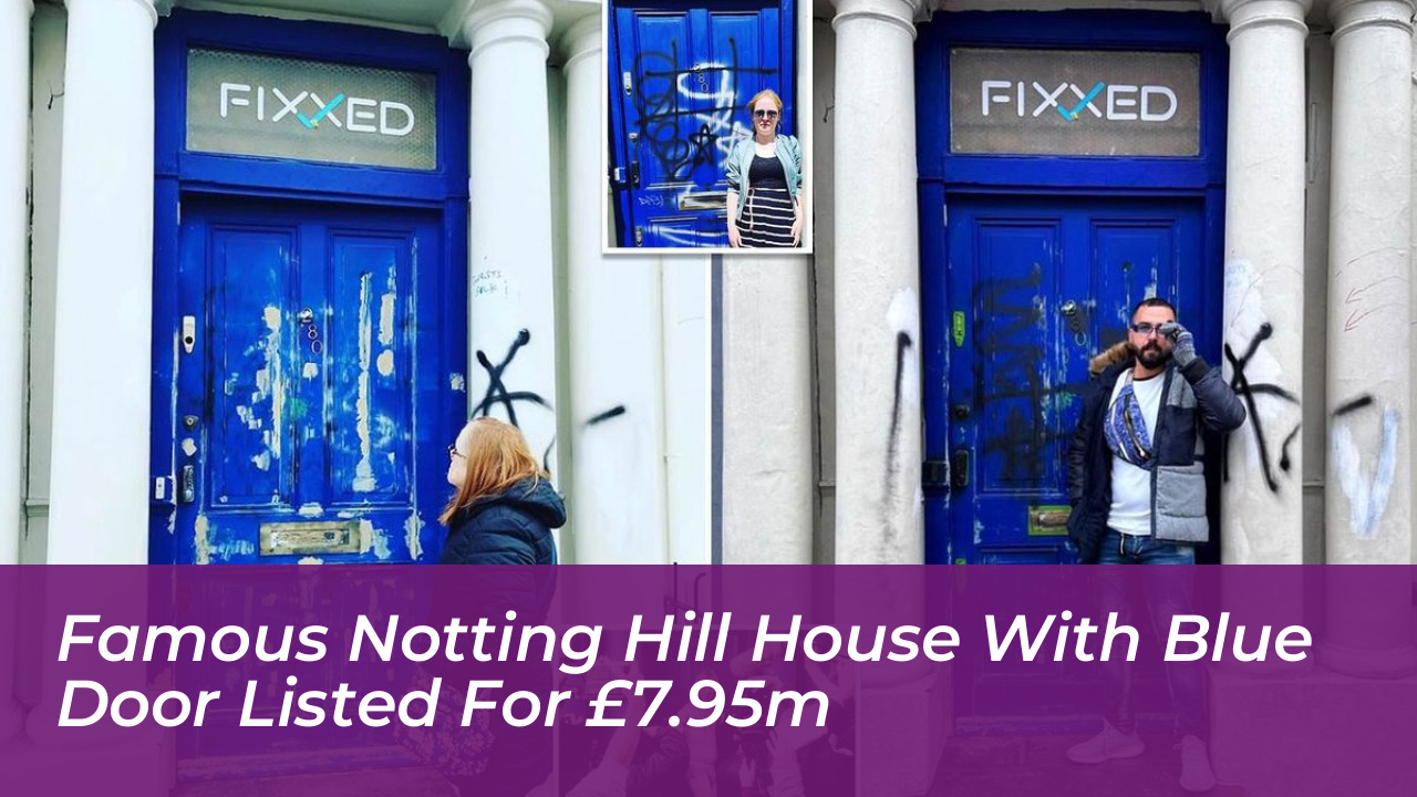 famous notting hill house with blue door listed for 7 95m 0ml8