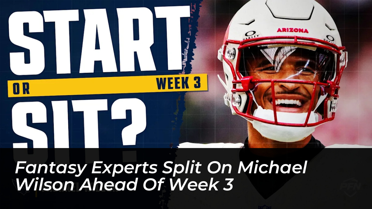 fantasy experts split on michael wilson ahead of week 3 XSrA