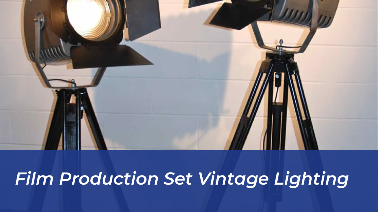 Film Production Set Vintage Lighting