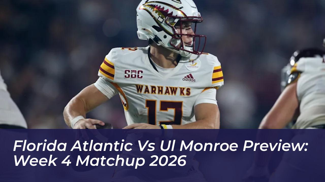 florida atlantic vs ul monroe preview week 4 matchup 2026 Dgm3