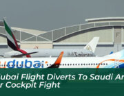 flydubai flight diverts to saudi arabia after cockpit fight B9Nz