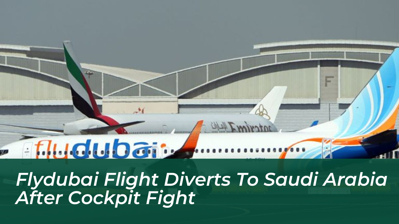 flydubai flight diverts to saudi arabia after cockpit fight B9Nz