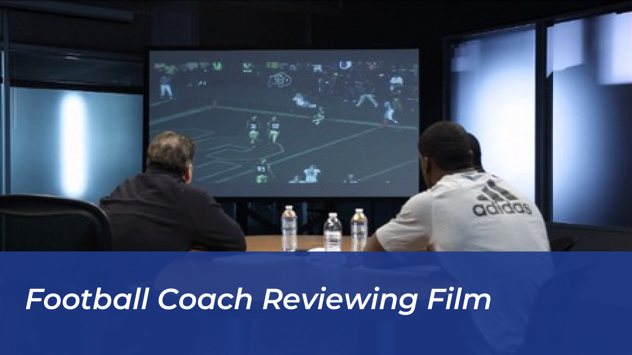 Omari Bursey Propels Villanova Defense Through Film Study 5 Football Coach Reviewing Film