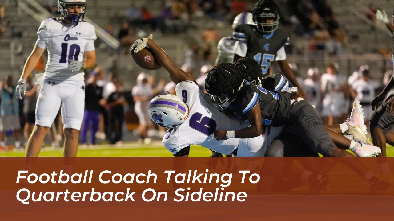 Commanders GM Confirms No Surgery for Jayden Daniels Elbow 3 Football Coach Talking To Quarterback On Sideline