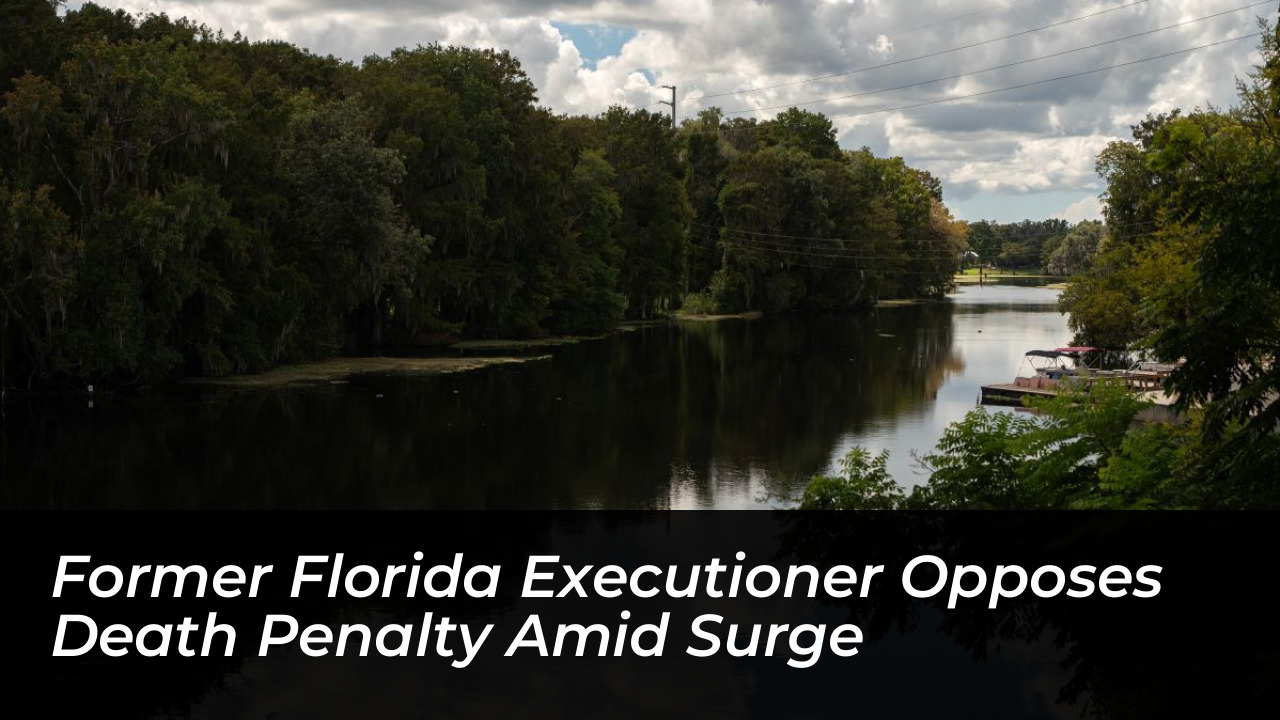 former florida executioner opposes death penalty amid surge 6Wsw