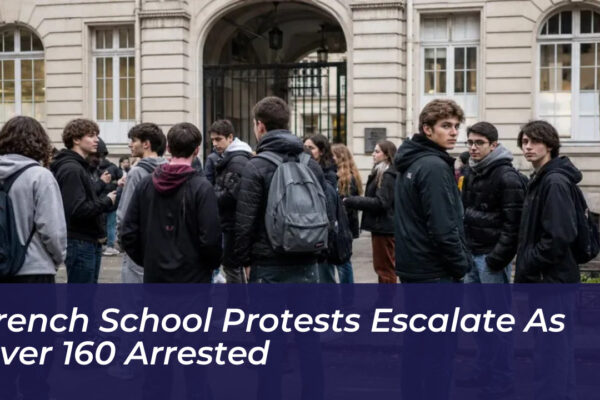 french school protests escalate as over 160 arrested kwnB