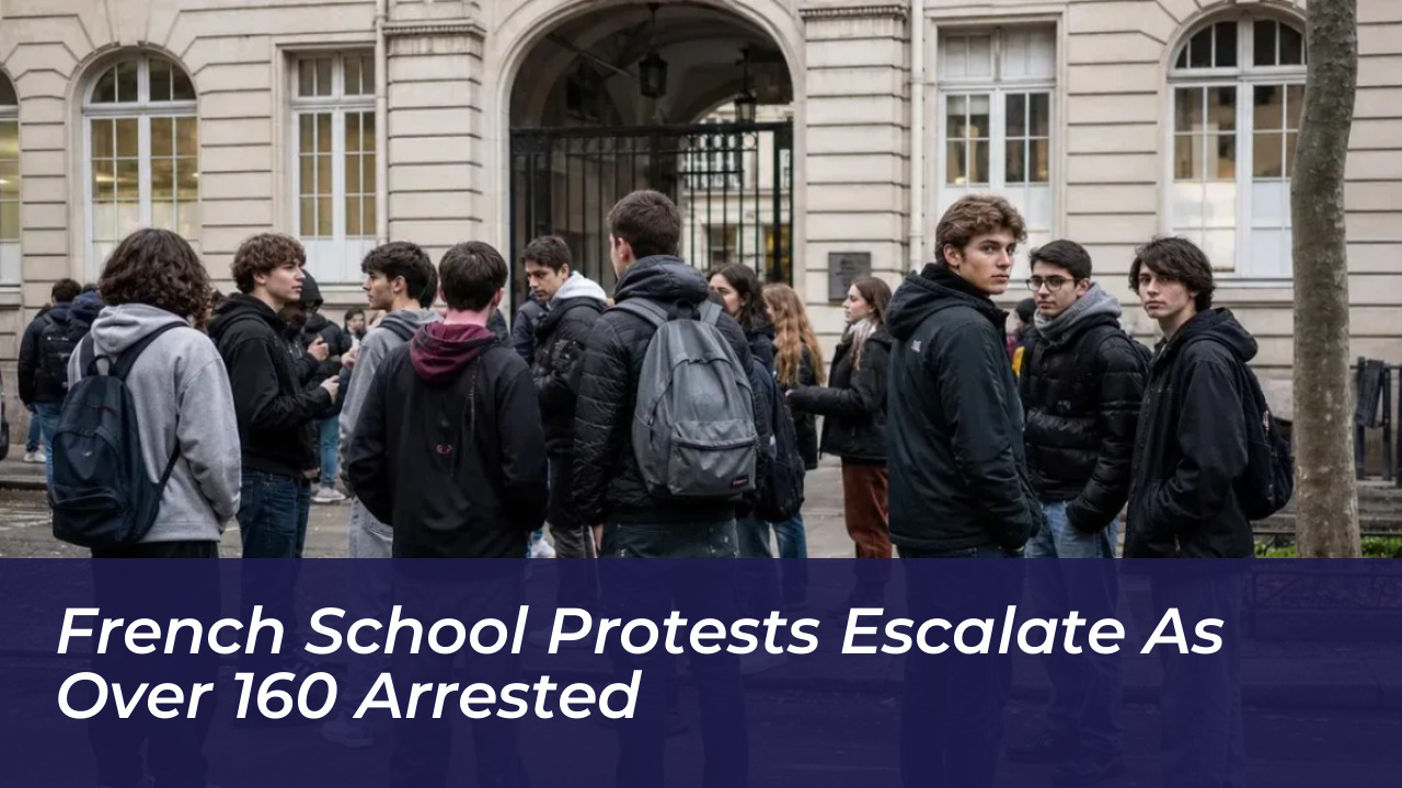 french school protests escalate as over 160 arrested kwnB