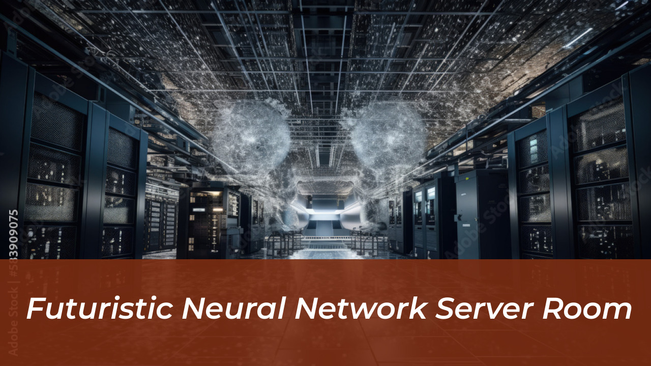 China and US Expand Lead in Global AI Talent Race 3 Futuristic Neural Network Server Room
