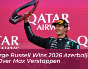 george russell wins 2026 azerbaijan gp over max verstappen 1vJ2
