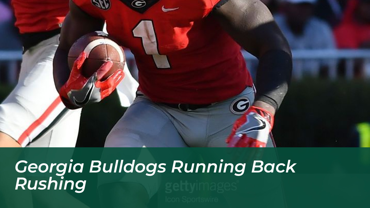 Georgia Football Roster Depth Tested After Frazier and Canion Injuries 3 Georgia Bulldogs running back rushing