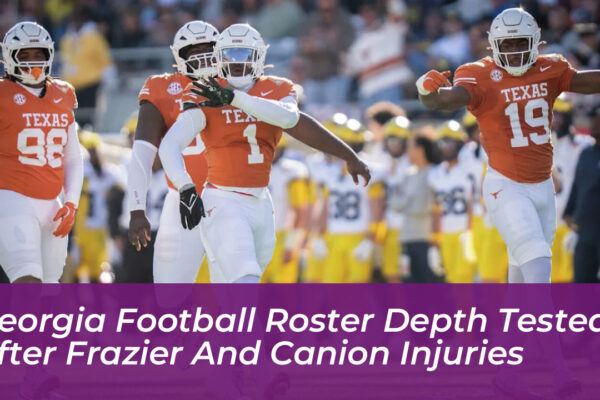 georgia football roster depth tested after frazier and canion injuries u2Gv
