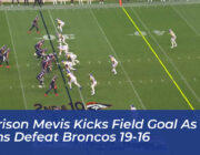 harrison mevis kicks field goal as rams defeat broncos 19 16 HX9G