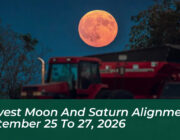 harvest moon and saturn alignment september 25 to 27 2026 aWsp