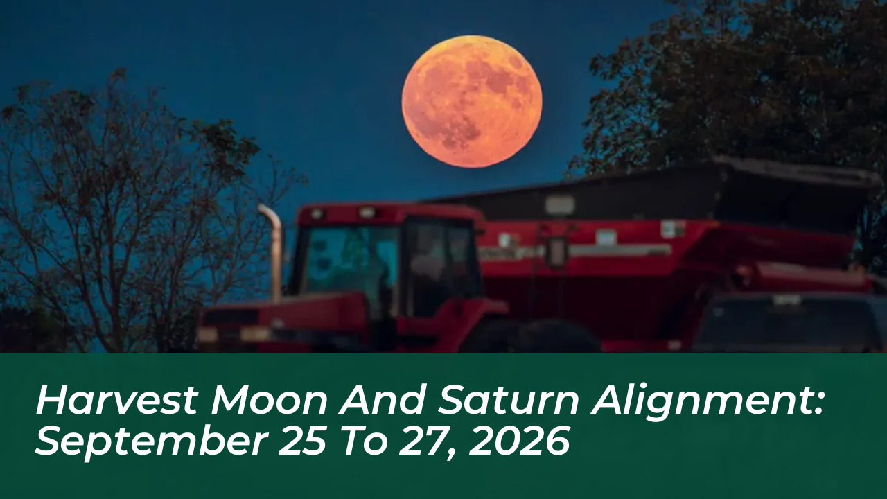harvest moon and saturn alignment september 25 to 27 2026 aWsp