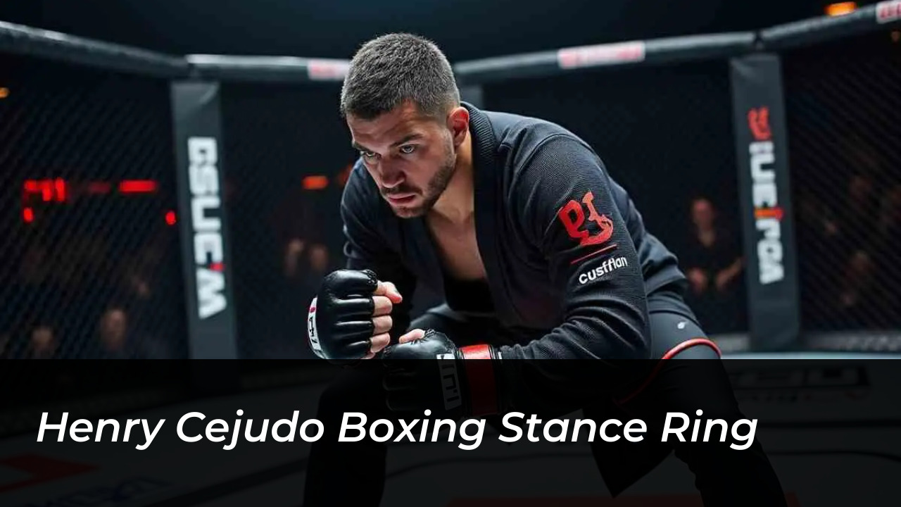 Henry Cejudo boxing stance ring