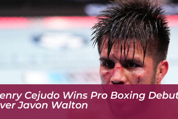 henry cejudo wins pro boxing debut over javon walton Qn7f
