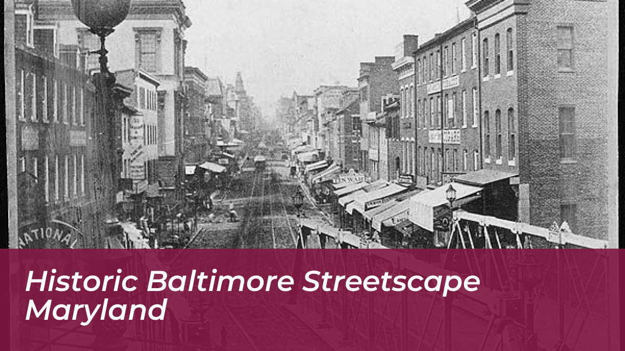 Historic Baltimore Streetscape Maryland